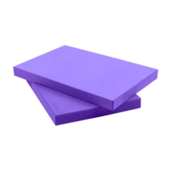 CLEARANCE - EVA Foam HALF Height Purple Yoga Block