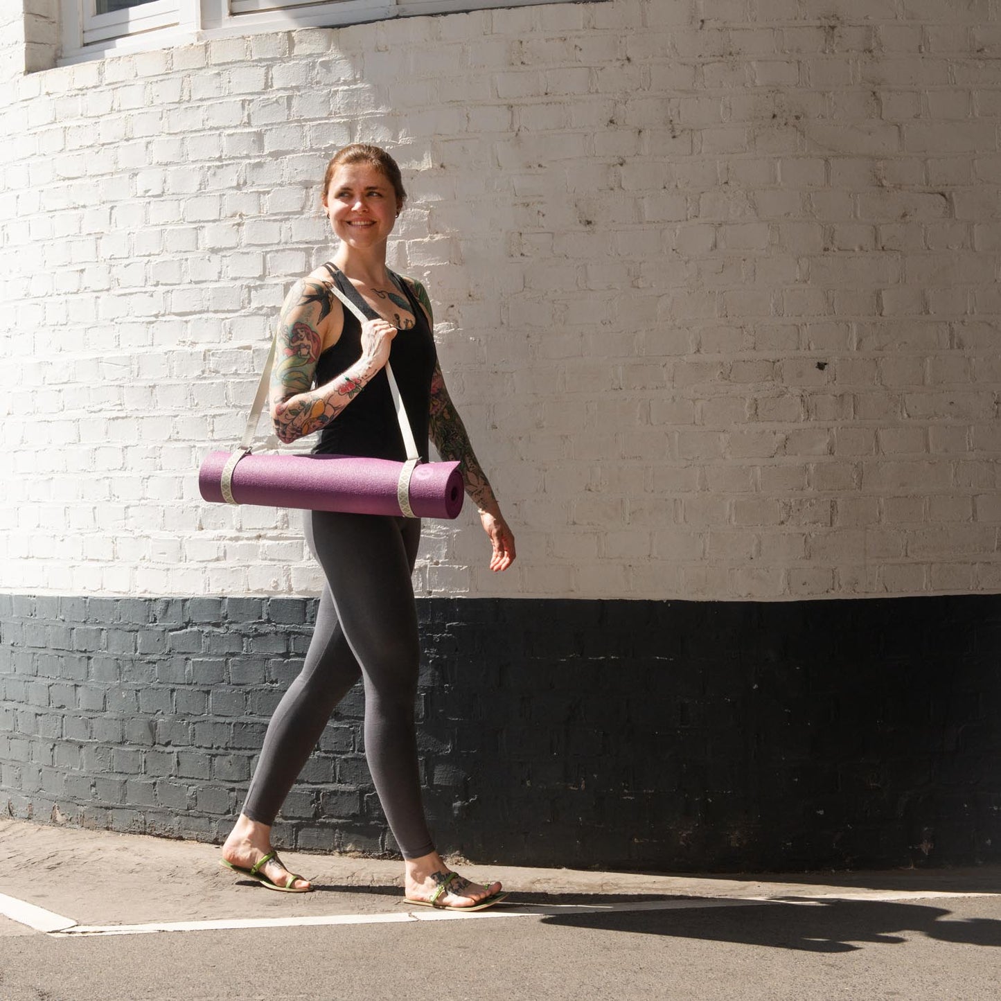 Yoga Mat Harness Carry Strap with Pattern