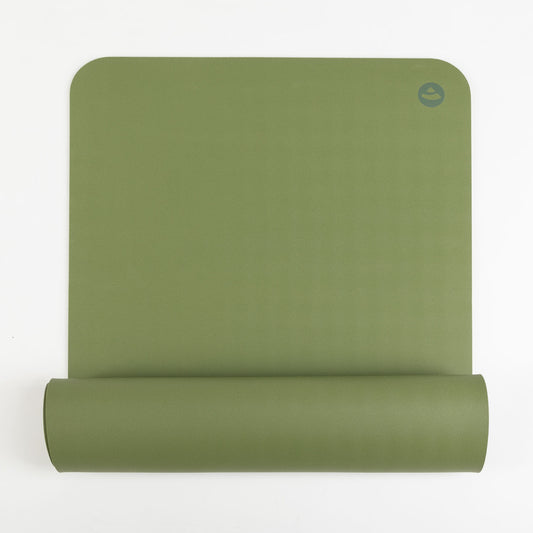 20% OFF - DISCONTINUED COLOUR - 185cm FERN GREEN Natural Rubber Diamond EcoPRO Yoga Mat - 6mm Thick