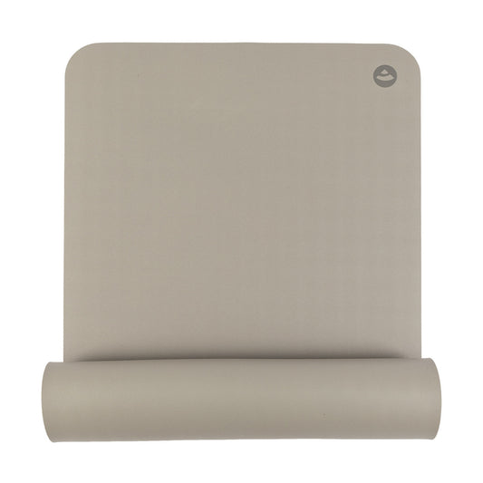 20% OFF - DISCONTINUED COLOUR - 185cm TAUPE GREY Natural Rubber Diamond EcoPRO Yoga Mat - 6mm Thick
