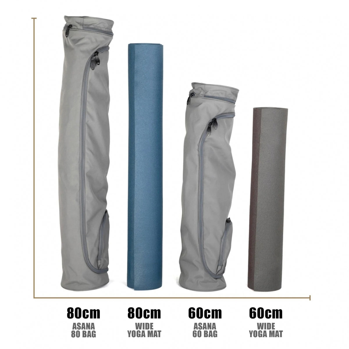Maharaja Asana 60 Cotton Yoga Mat Bag - fits 60cm wide Yoga Mats