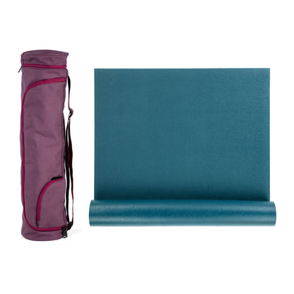 220cm EXTRA LONG Premier Yoga Mat & Asana 60 Mat Bag