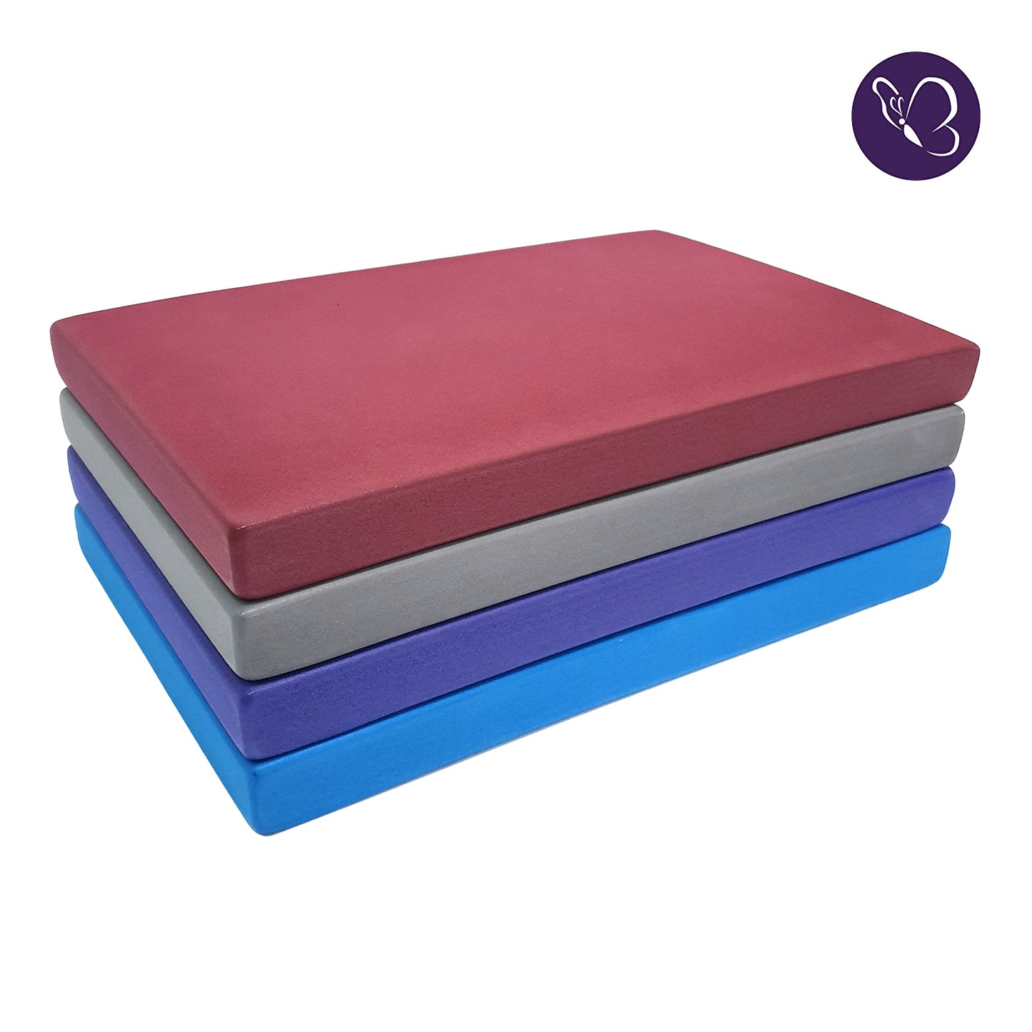 Mid Blue EVA Foam HALF Height Yoga Block
