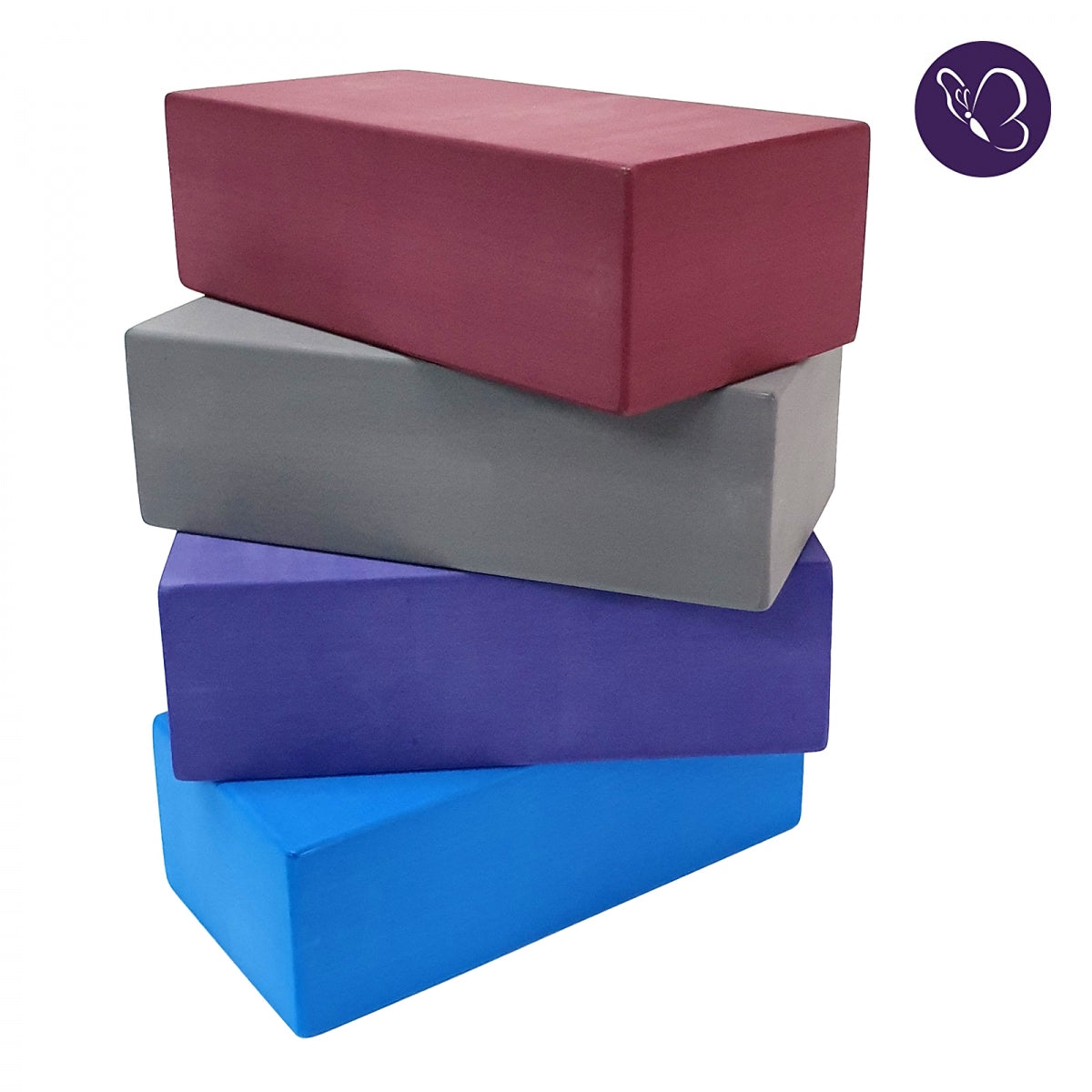 2 x Hi-density EVA Foam Yoga Bricks - Pack of 2 - Pair of Yoga Bricks