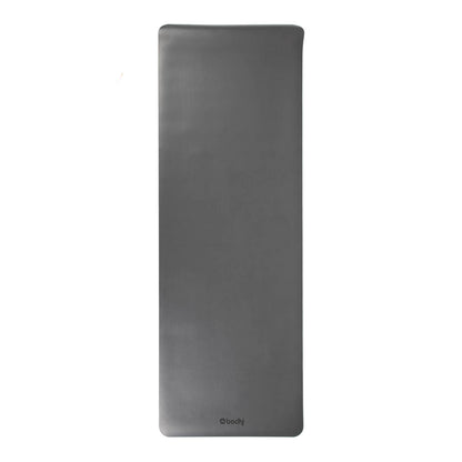 185cm Plain Black PHOENIX Natural Rubber Yoga Mat with PU Coating - BODHI Logo only