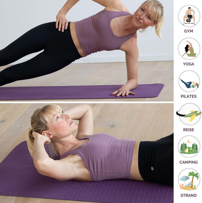 15% OFF - Eco-Friendly Lightweight TPE Yoga Mat FLOW - 5mm