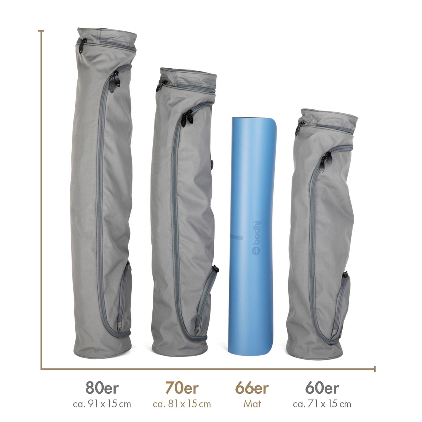 Dark Blue Asana 70 Yoga Mat Bag - fits 70cm wide Yoga Mats