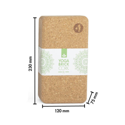 2 x BODHI Natural Cork Yoga Bricks | Pack of 2 | Pair