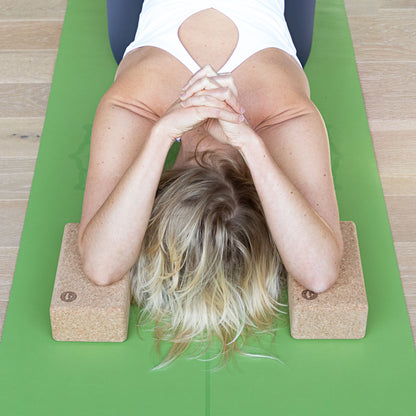 2 x BODHI Natural Cork Yoga Bricks | Pack of 2 | Pair