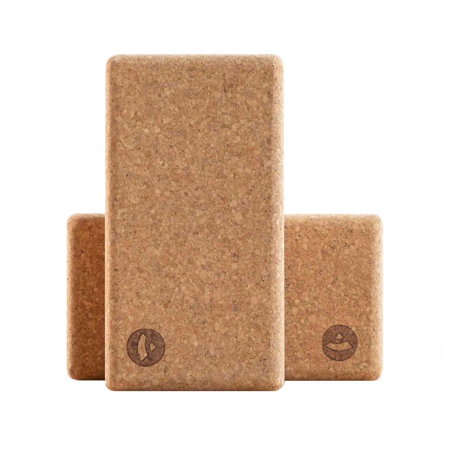 2 x BODHI Natural Cork Yoga Bricks | Pack of 2 | Pair