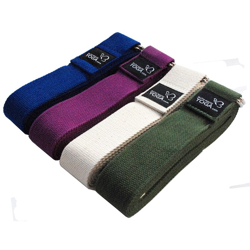 TEACHER PACK of 20 Classic Yoga Belts - Straps - 250cm - D-RING Buckle