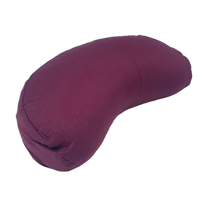 Slim Buckwheat Crescent Zafu Meditation Cushion - YOGI MOON ECO