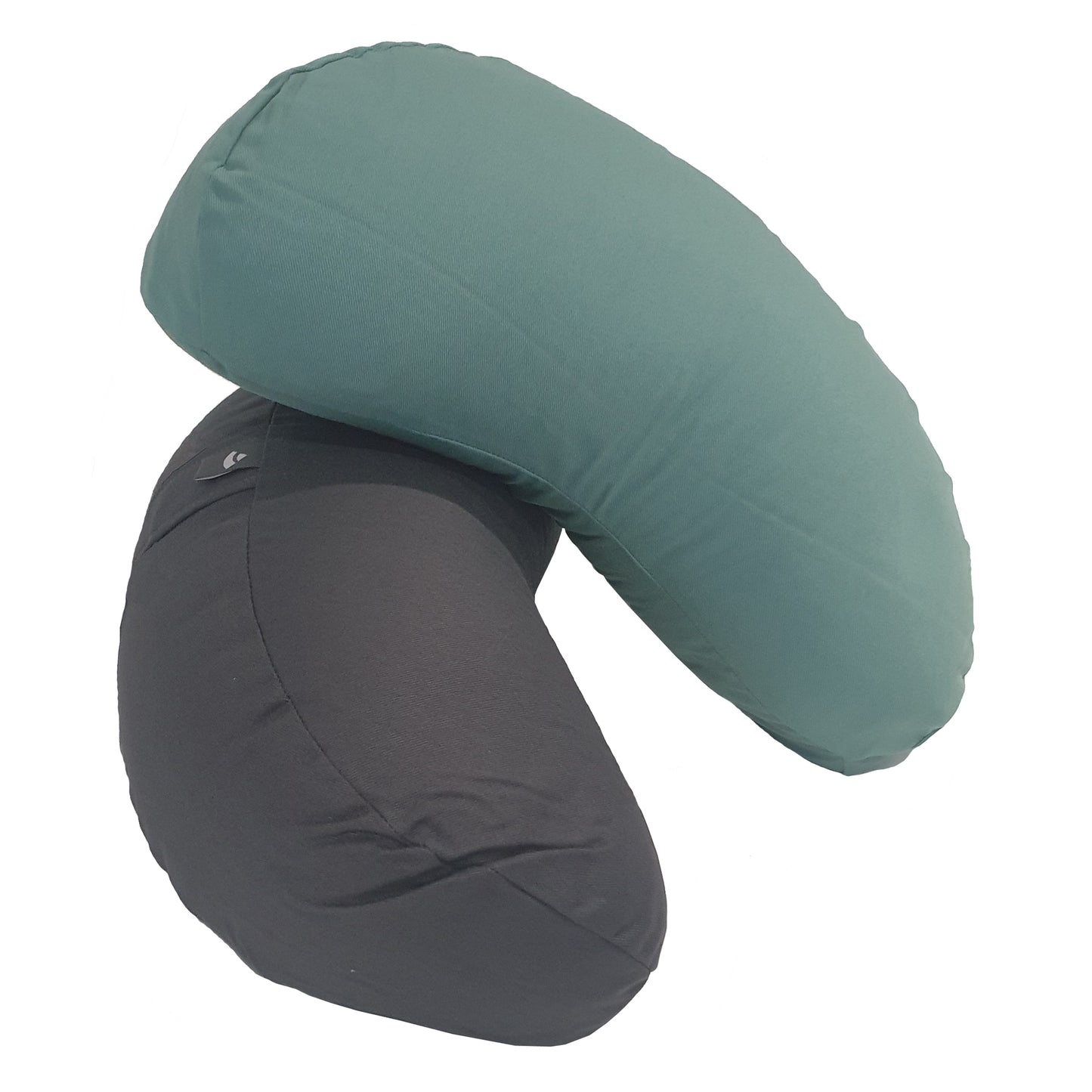 Slim Buckwheat Crescent Zafu Meditation Cushion - YOGI MOON ECO