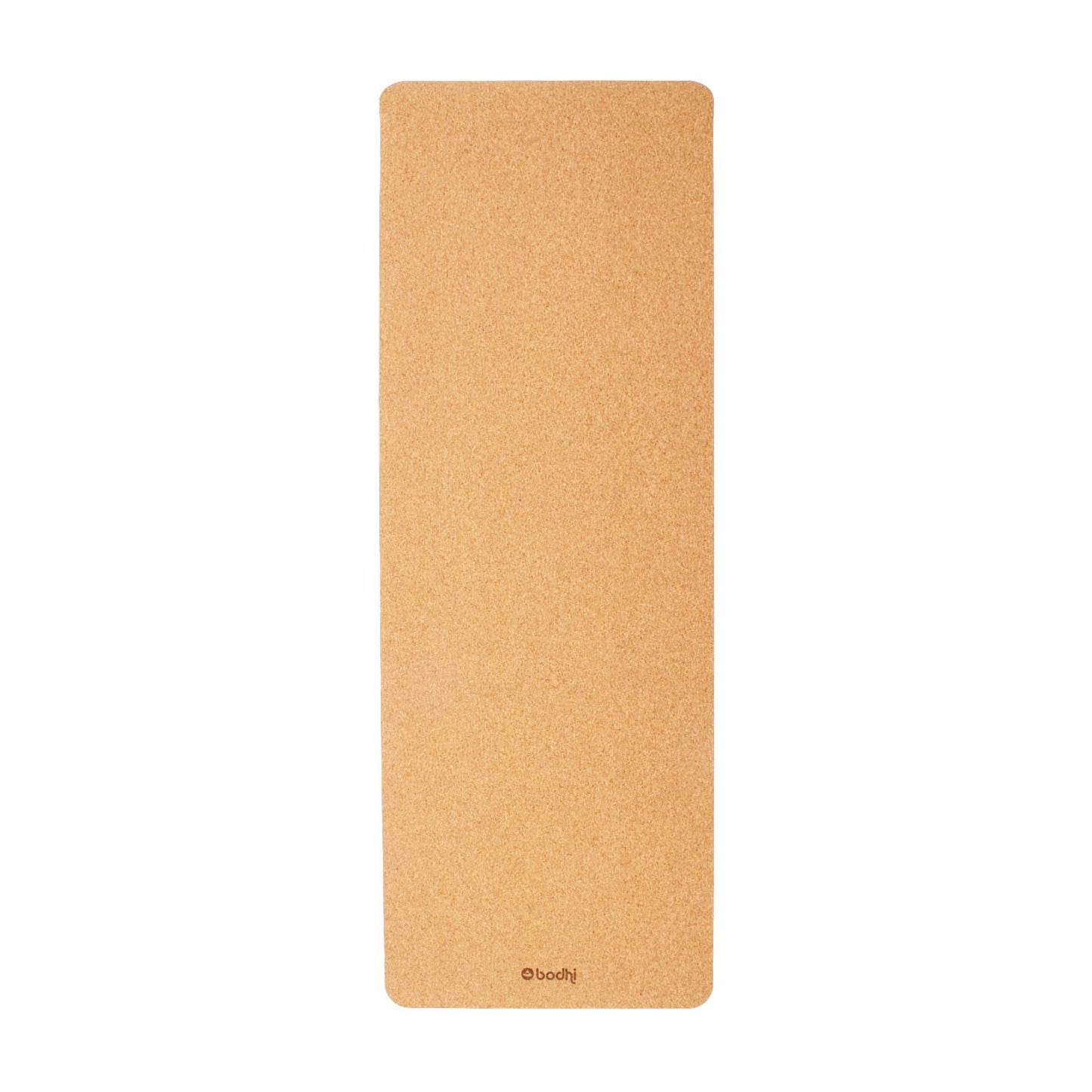 Plain Cork Yoga Mat - BODHI Logo print only - Natural Rubber underside - 4mm Thick