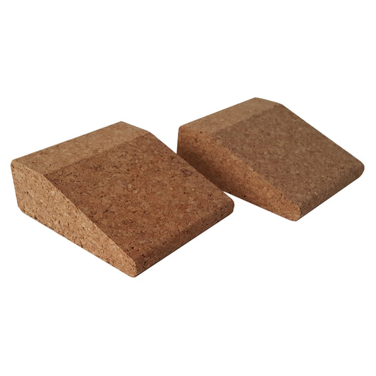 2 x Natural Cork Yoga MINI Wedge - Twin Pack