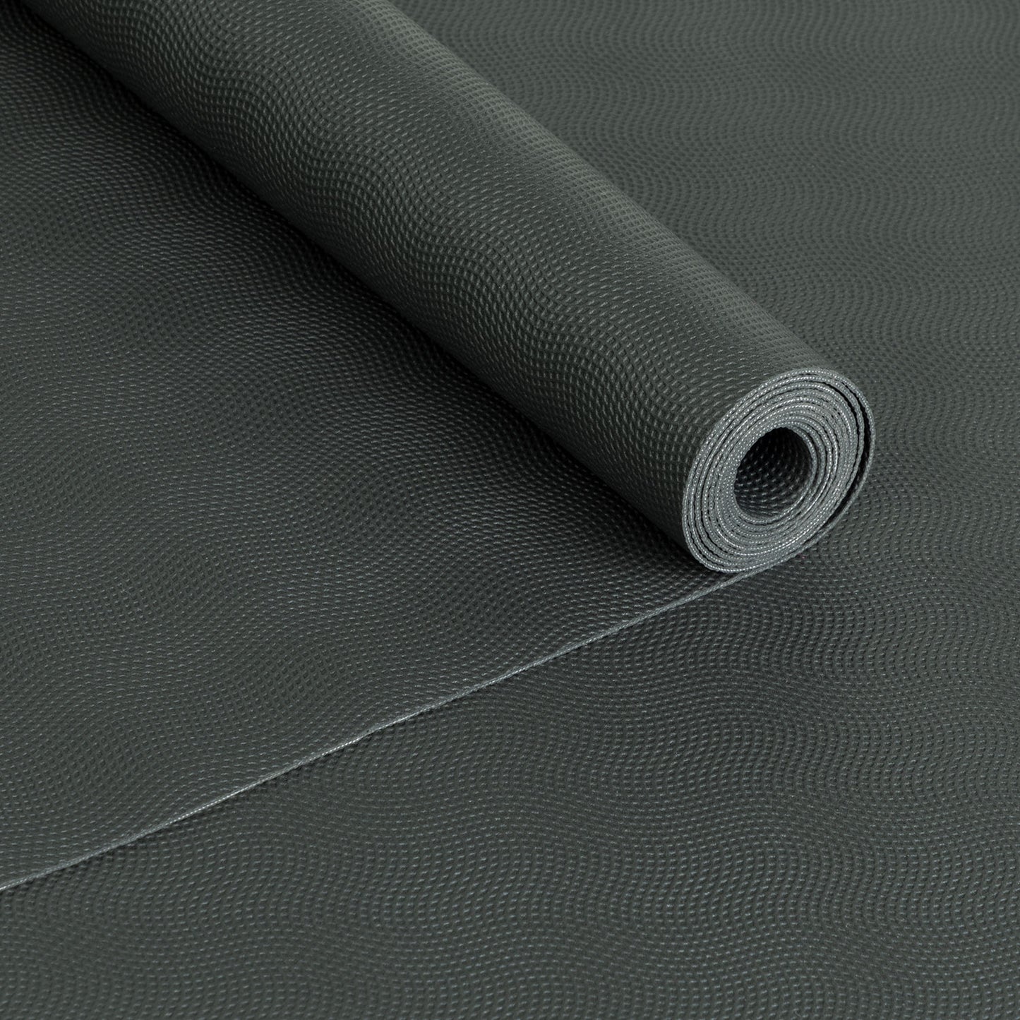 185cm SLATE GREY Natural Rubber Foldable Travel EcoPRO Yoga Mat - 1.3mm Thick - Extra Grip - Super Slim