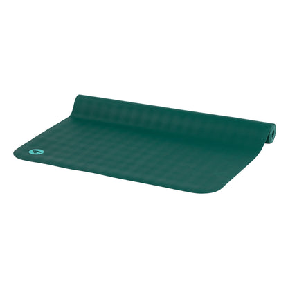 185cm JUNGLE PETROL GREEN Natural Rubber Foldable Travel EcoPRO Yoga Mat - 1.3mm Thick - Extra Grip - Super Slim