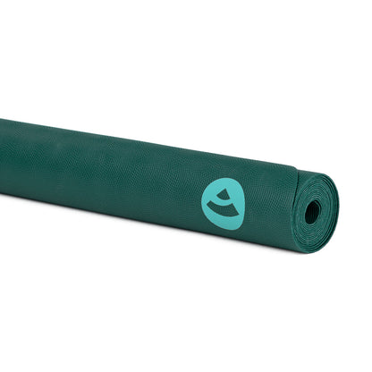 185cm JUNGLE PETROL GREEN Natural Rubber Foldable Travel EcoPRO Yoga Mat - 1.3mm Thick - Extra Grip - Super Slim