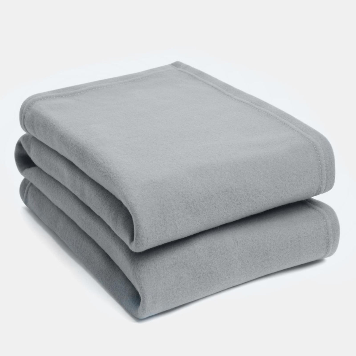 PACK of 30 x Cotton Peacock Blue Eye Pillows & 50 x  150cm Lightweight Silver Grey Yoga Fleece Blankets