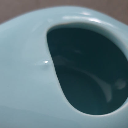 Light Blue Nasal Neti Pot with Mandala Pattern | Cream Ceramic Neti Pot