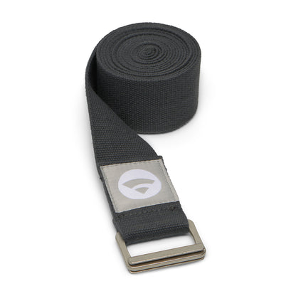 Extra Long PADMA Yoga Belt Strap - Anthracite Grey - Square Buckle - 305cm long