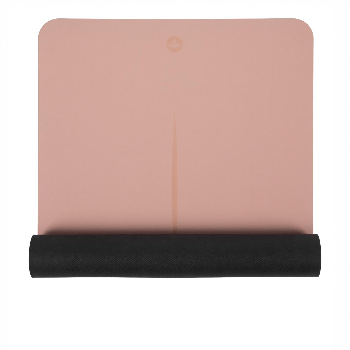 185cm Rose Pink PHOENIX Natural Rubber Yoga Mat with PU Coating - Lotus printed design - 4mm Thick