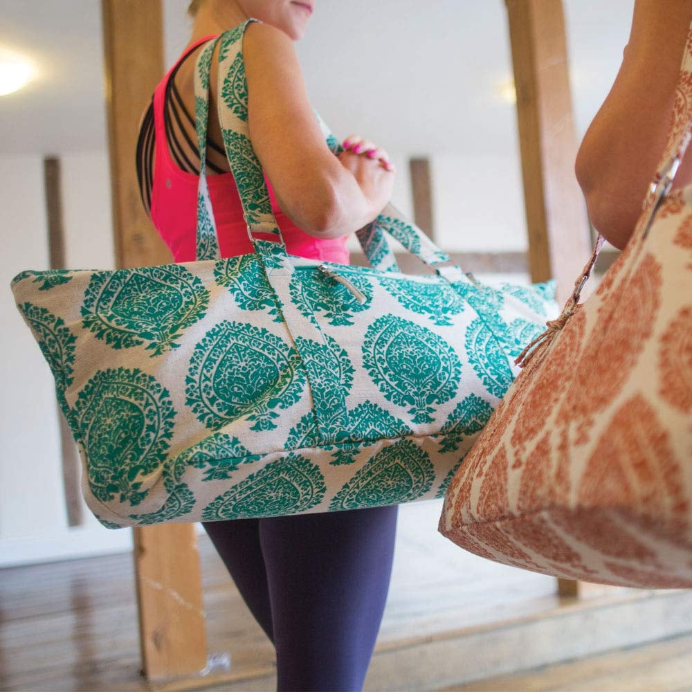 DELUXE Sea Green Yoga Prop Bag | Holdall Kit Bag