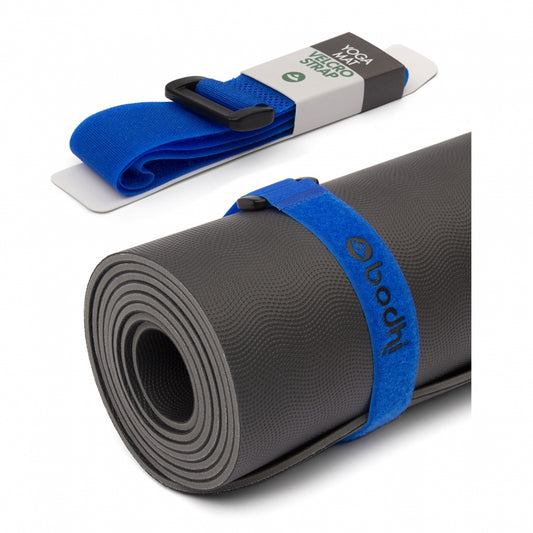 Mid Blue Yoga Mat Adjustable Straps | Twin Pack