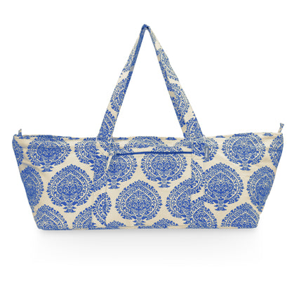 Deluxe PALMETTE LEAF Blue Yoga Prop Kit Large Equipment Bag