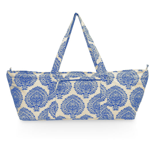Deluxe PALMETTE LEAF Blue Yoga Prop Kit Large Equipment Bag