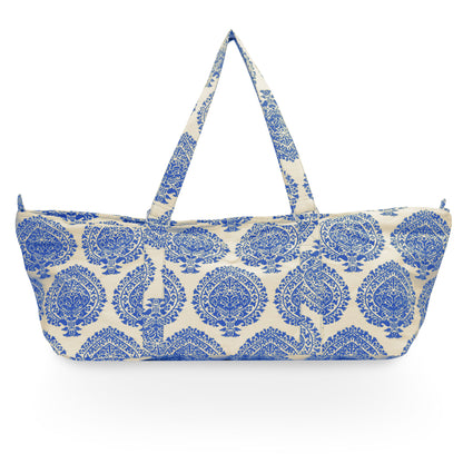 Deluxe PALMETTE LEAF Blue Yoga Prop Kit Large Equipment Bag