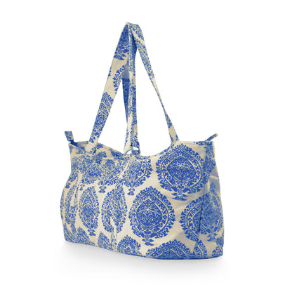 Deluxe PALMETTE LEAF Blue Yoga Prop Kit Large Equipment Bag