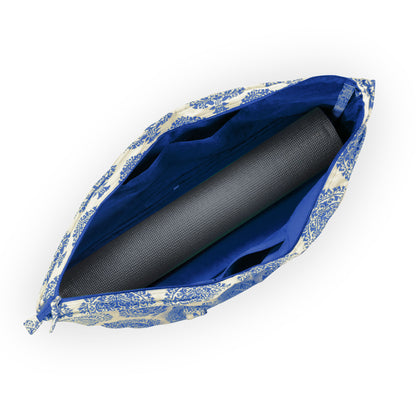 Deluxe PALMETTE LEAF Blue Yoga Prop Kit Large Equipment Bag