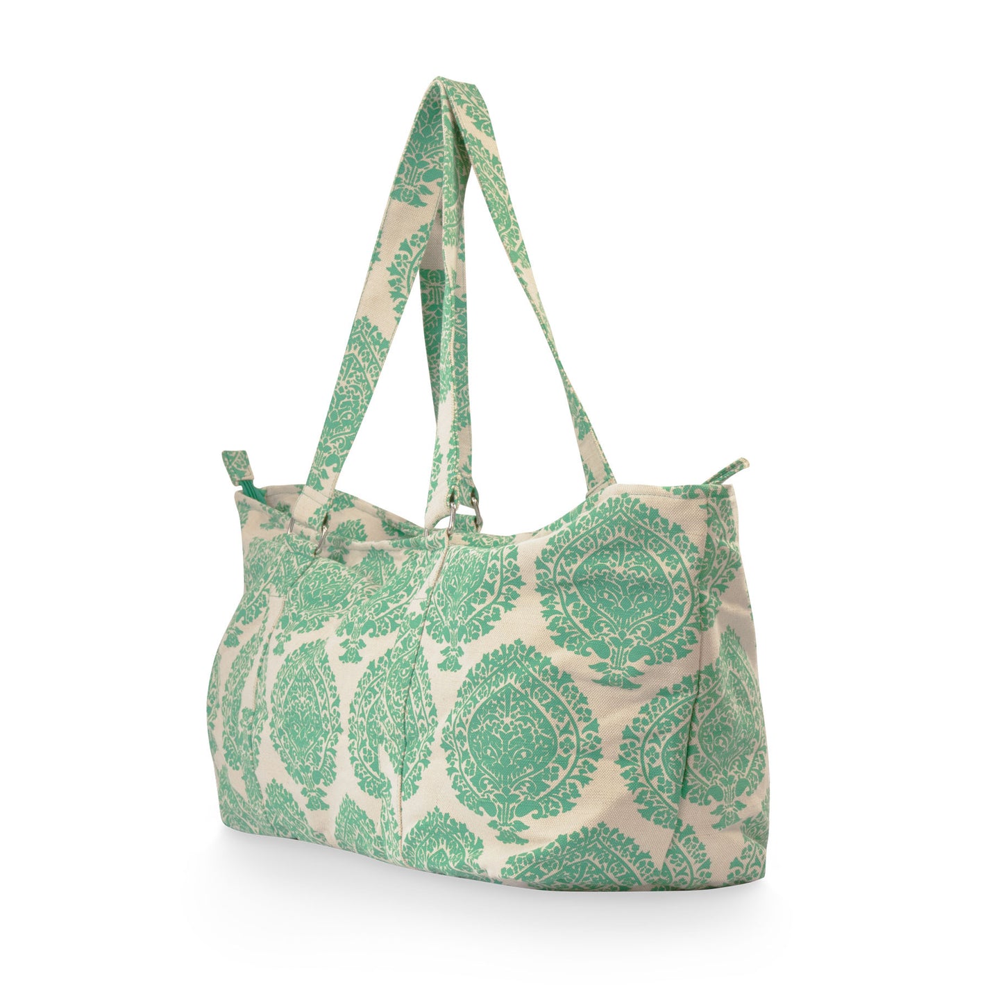 Deluxe PALMETTE LEAF Sea Green Yoga Prop Kit Large Equipment Bag