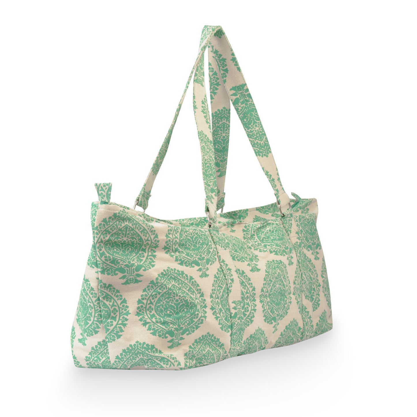 Deluxe PALMETTE LEAF Sea Green Yoga Prop Kit Large Equipment Bag