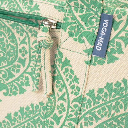 Deluxe PALMETTE LEAF Sea Green Yoga Prop Kit Large Equipment Bag