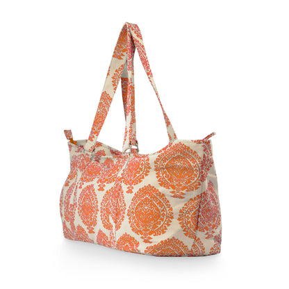 Deluxe PALMETTE LEAF Orange Yoga Prop Kit Large Equipment Bag