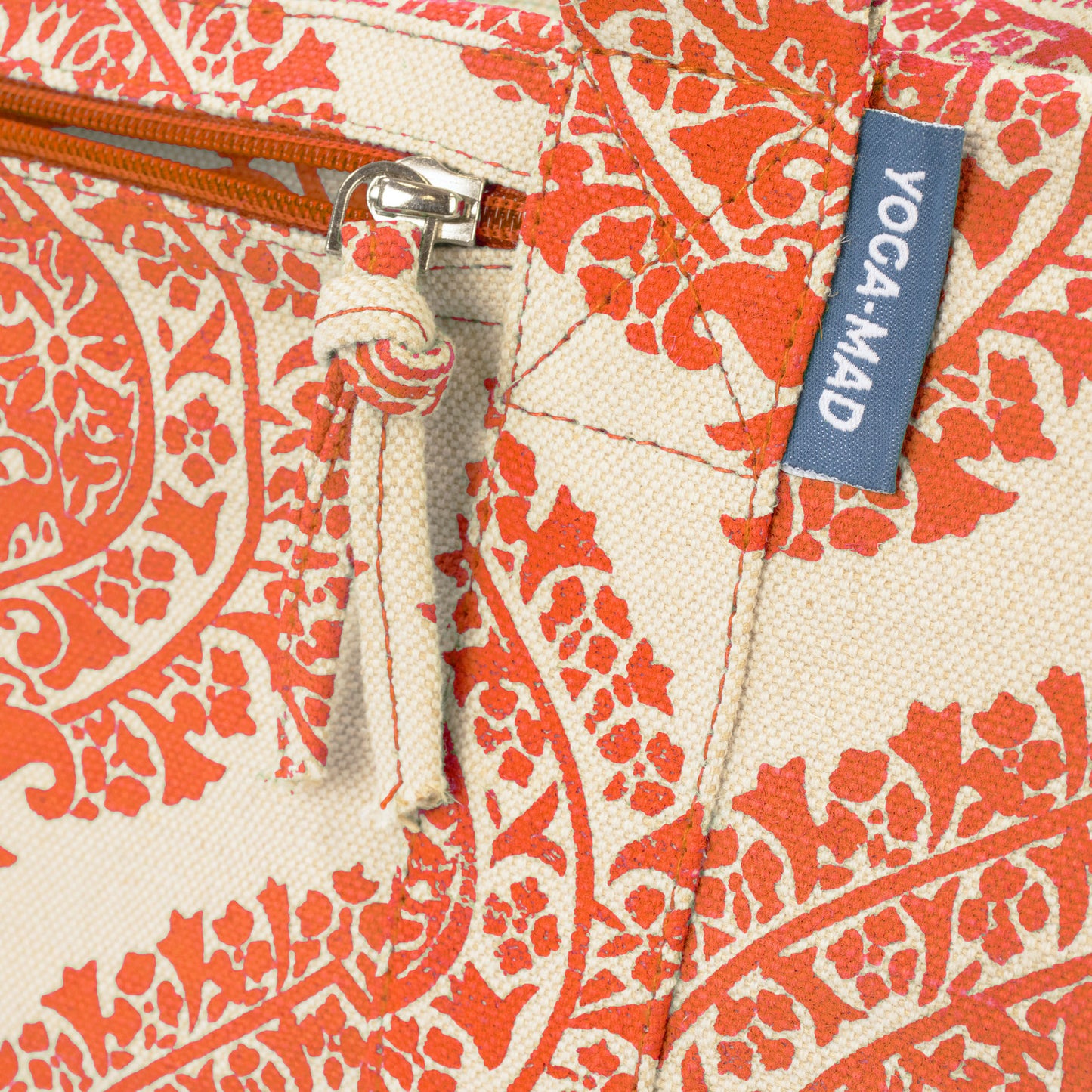 Deluxe PALMETTE LEAF Orange Yoga Prop Kit Large Equipment Bag