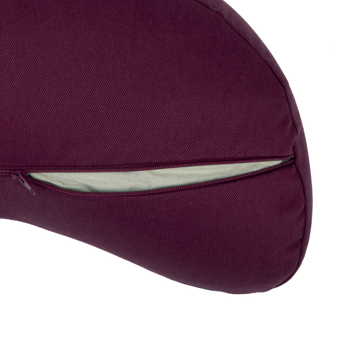 Slim Buckwheat Crescent Zafu Meditation Cushion - YOGI MOON ECO