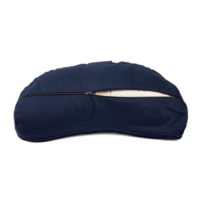 Slim Buckwheat Crescent Zafu Meditation Cushion - YOGI MOON ECO