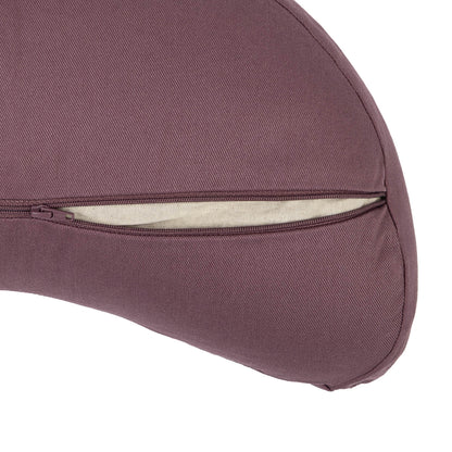 Slim Buckwheat Crescent Zafu Meditation Cushion - YOGI MOON ECO