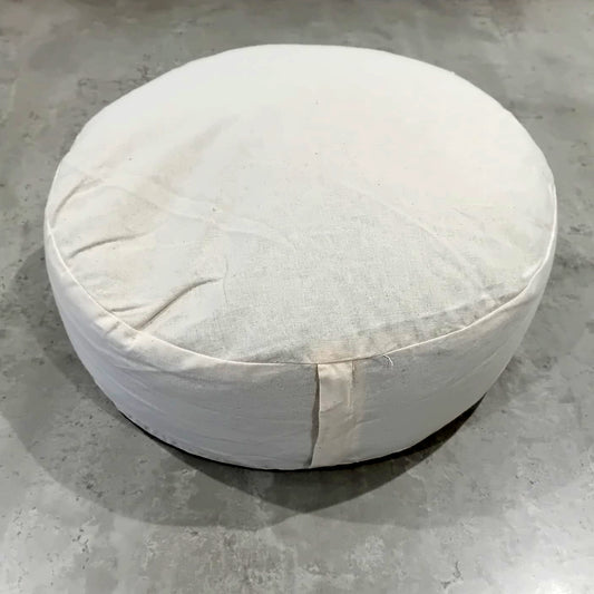 Round Zafu Cushion | cotton INNER CASE Only filled with Buckwheat