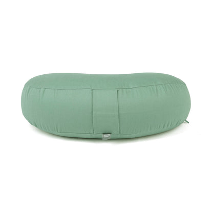 Slim Buckwheat Crescent Zafu Meditation Cushion - YOGI MOON ECO